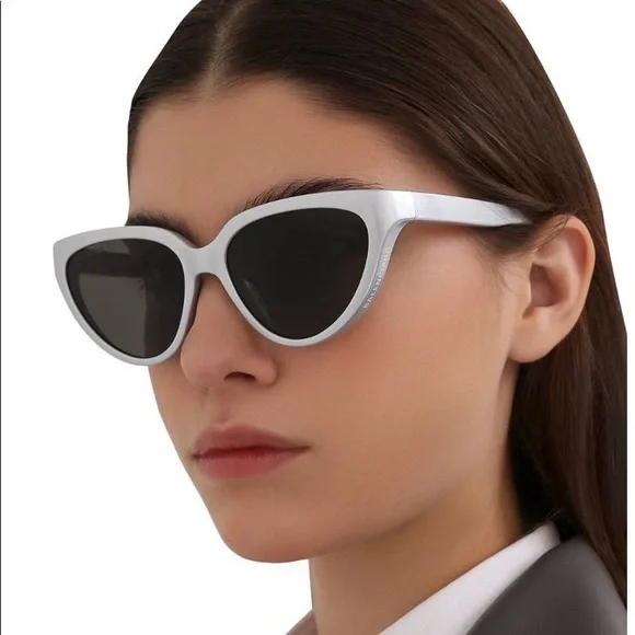 Balenciaga | Accessories | Balenciaga Metallic Silver Bb49s